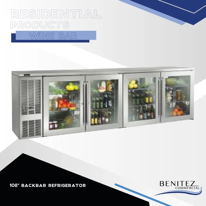108-Inch Heavy-Duty Backbar Refrigerator 1