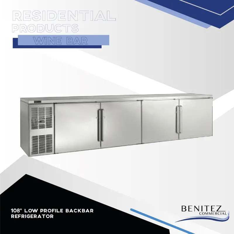 108-Inch Low-Profile Backbar Cooler 1