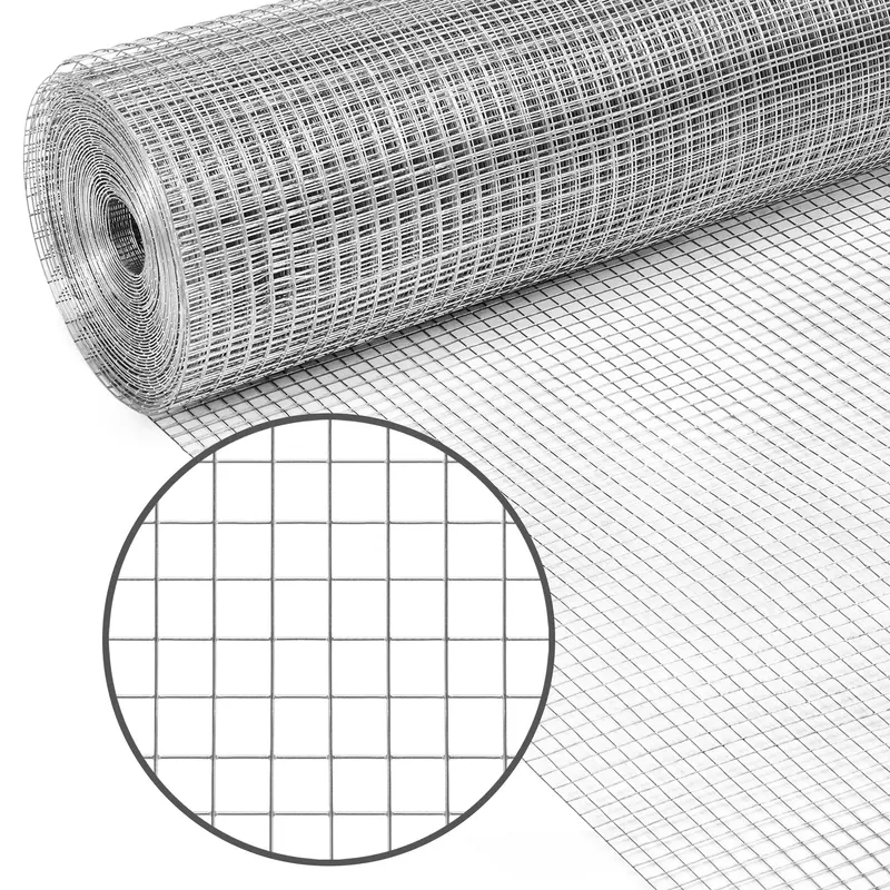 19-Gauge Galvanized Welded Chicken Wire Mesh – 3Ft X 50Ft Roll, Ideal For Garden Enclosures And Animal Runs 1