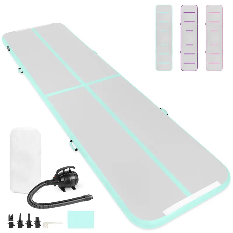 20-Foot Inflatable Air Floor Mat For Tumbling & Training – Comes With Electric Pump 1