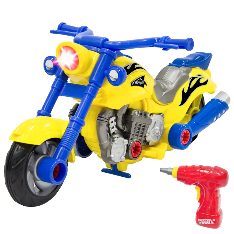 20-Piece Interlocking Motorcycle Toy Set – Colorful, Educational Assembly Kit 1