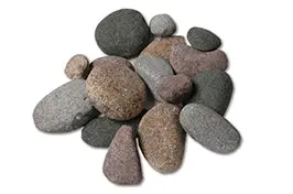 25-Piece River Rock Fireplace Media Kit | Rivrock-1Pk 1