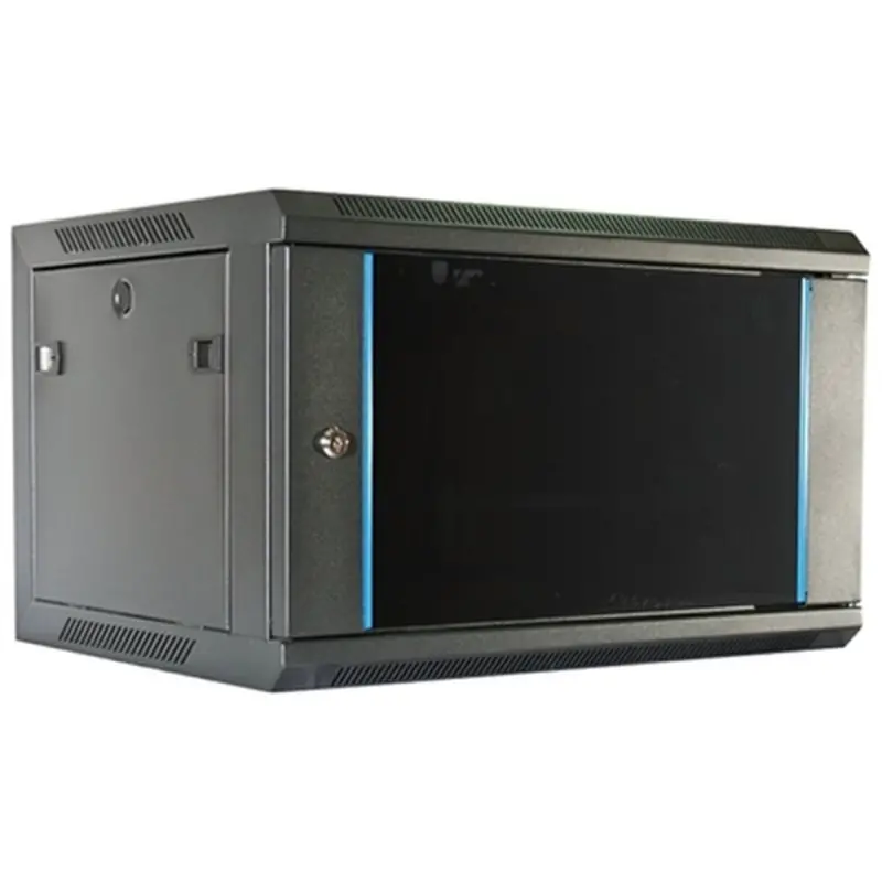 2Lan Ar1906U Wall-Mounted Rack Cabinet – 600×450Mm, Black 1
