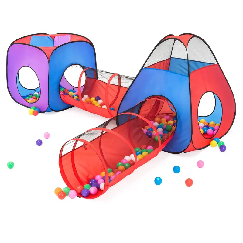 4-In-1 Kids Play Tent & Ball Pit Set – Includes 200 Balls And Carry Bag 1