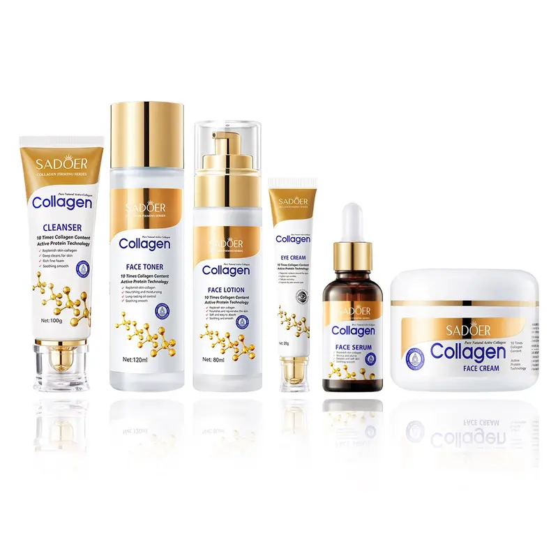 6-Piece Collagen Face Care Set For Women – Firming, Smoothing & Hydrating Skincare Routine Kit 1