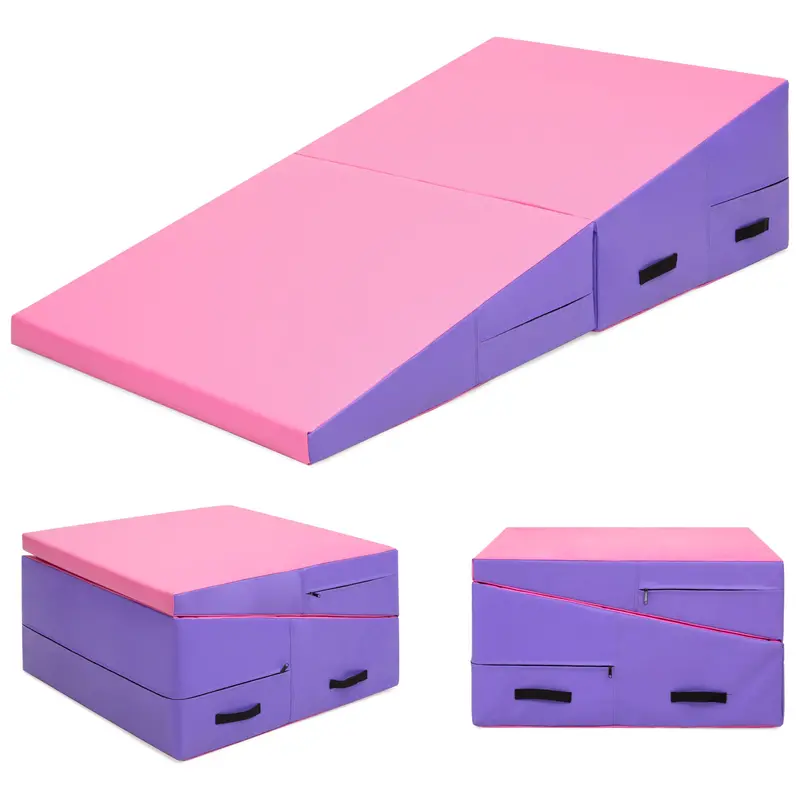 60-Inch Portable Folding Incline Mat For Gymnastics Training And Physical Therapy 2