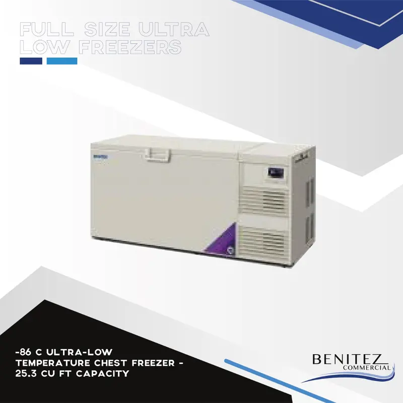 -86°C Ultra-Low Temp Chest Freezer – 25.3 Cu Ft Capacity 1