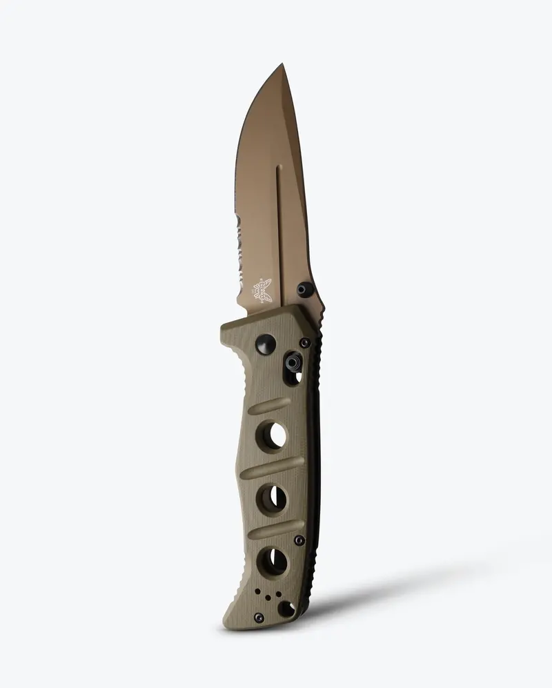 Adamas Drop-Point Knife In Od Green G10 1