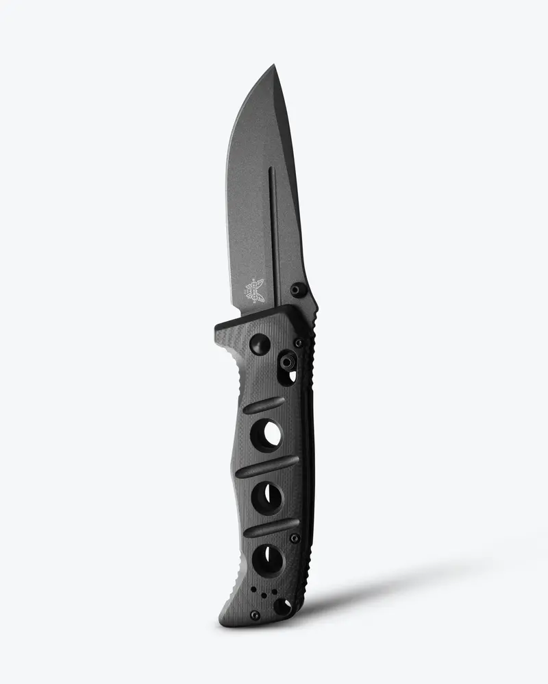 Adamas Drop-Point Knife With Black G10 Handle 1