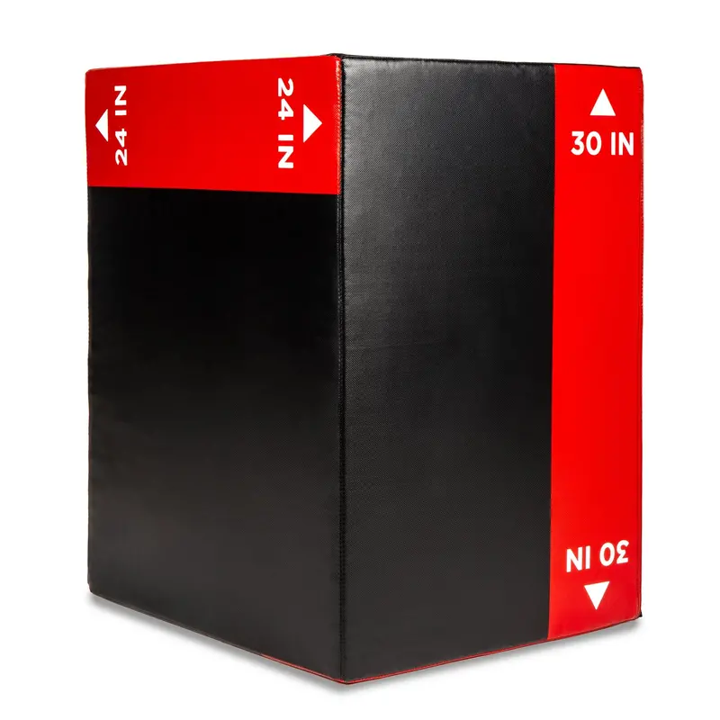 Adjustable 3-In-1 Plyometric Box – Foam Jumping Platform (20", 24", 30") With Nonslip Surface 1