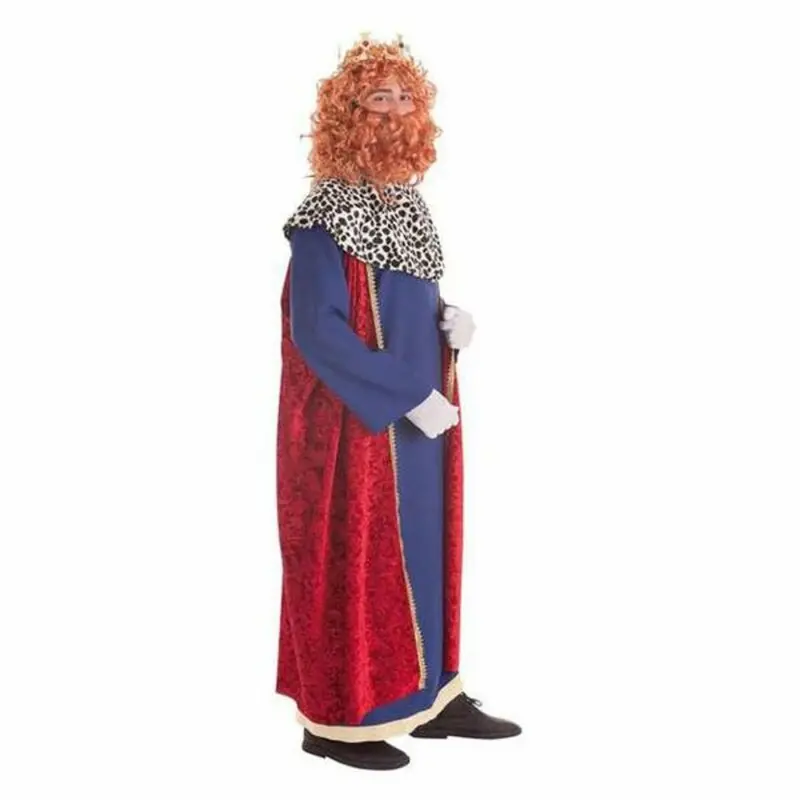 Adult Wizard King Costume – Fantasy-Themed Outfit, Size M–L, Red Ensemble 1
