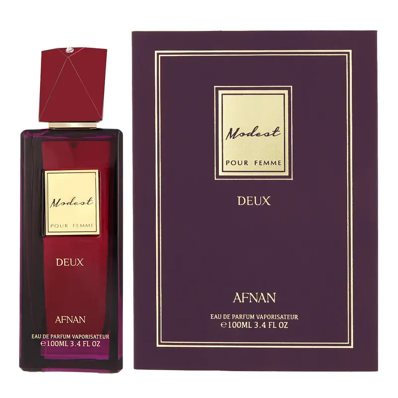 Afnan Modest Deux Pour Femme Eau De Parfum – Elegant Floral-Oriental Fragrance (100 Ml) 1