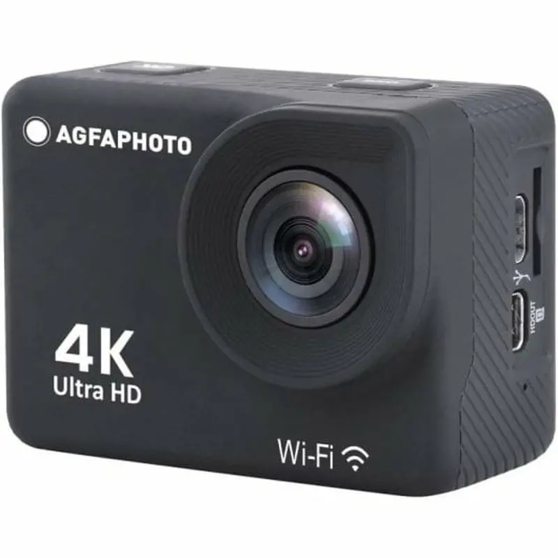 Agfa Ac9000Bk Action Camera — 2-Inch Display, 4K Recording, Waterproof Housing 1