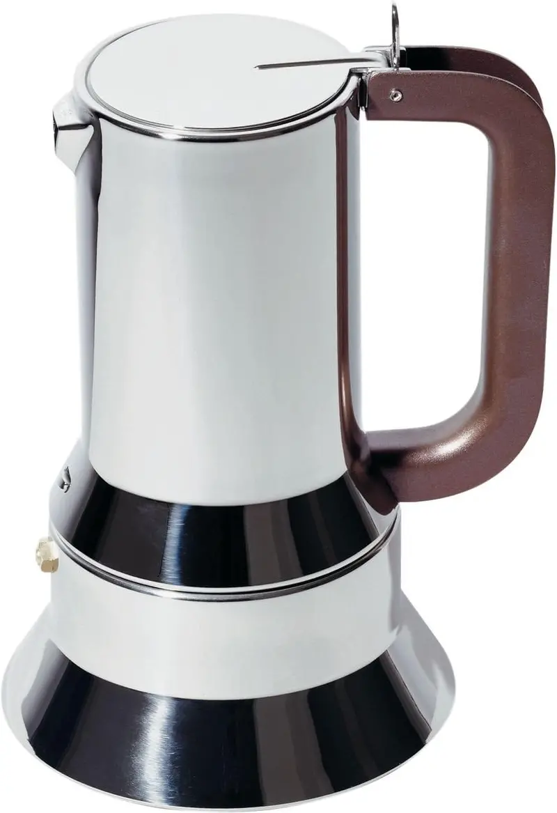 Alessi 9090/3 Magnetic Base Stovetop Espresso Maker – 3-Cup Capacity 1