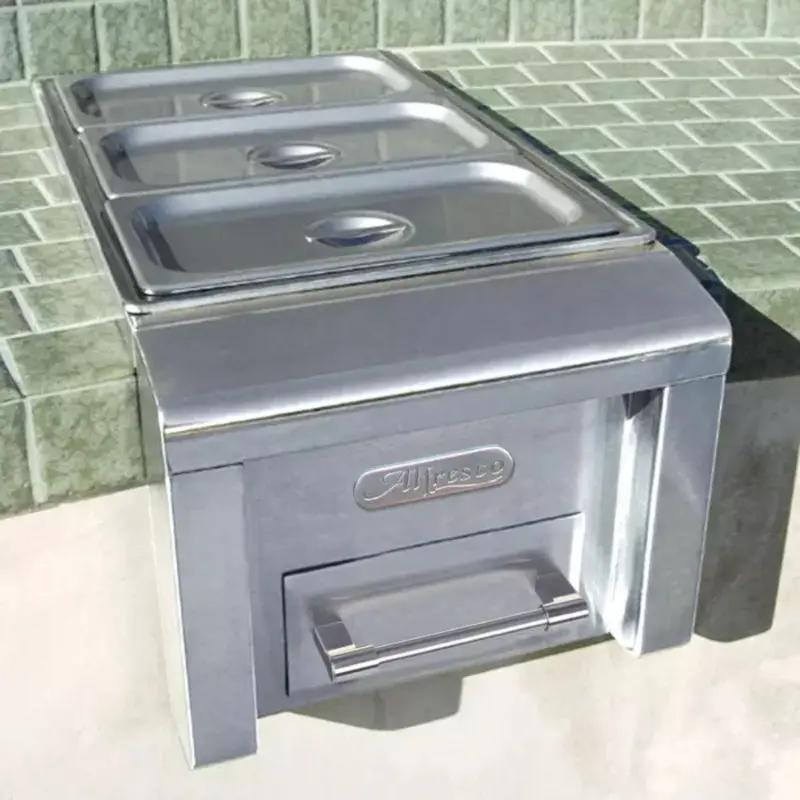 Alfresco 14-Inch Built-In Food Warmer And Steam Table Unit 1