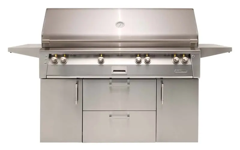 Alfresco 56-Inch All-In-One Luxury Grill Cart With Deluxe Features 1