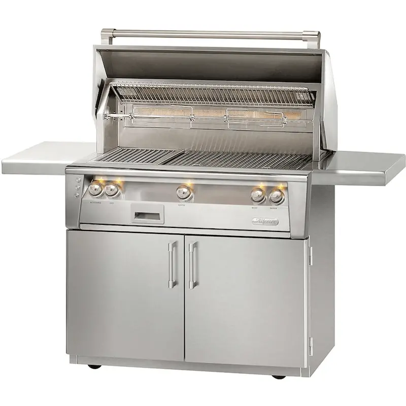 Alfresco Alxe 42-Inch Freestanding Gas Grill Featuring Sear Zone & Rotisserie 1
