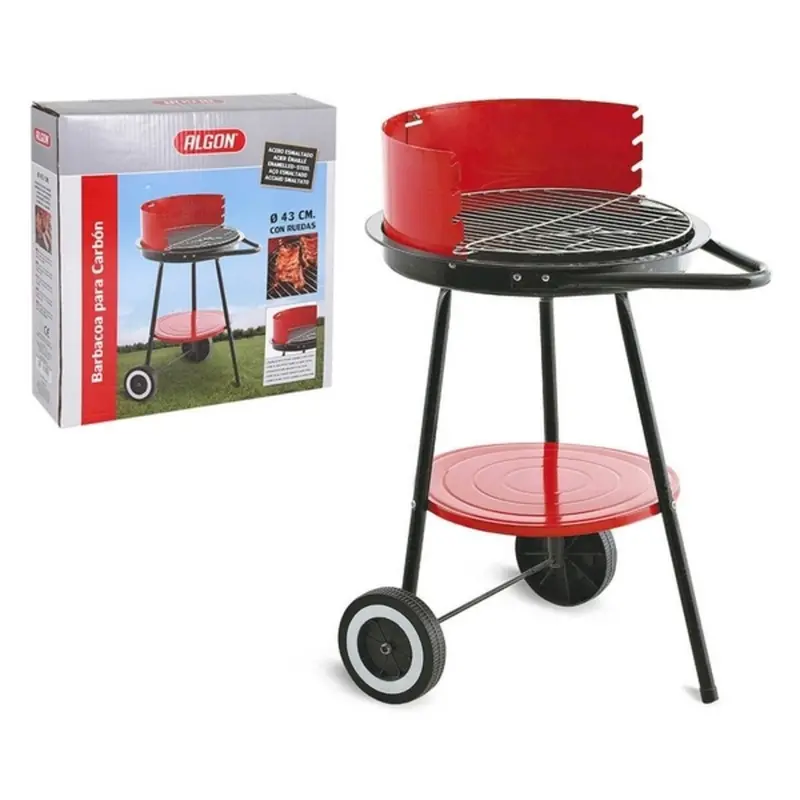 Algon Coal-Fueled Bbq With Mobility Wheels – 54 X 45 X 71 Cm 1