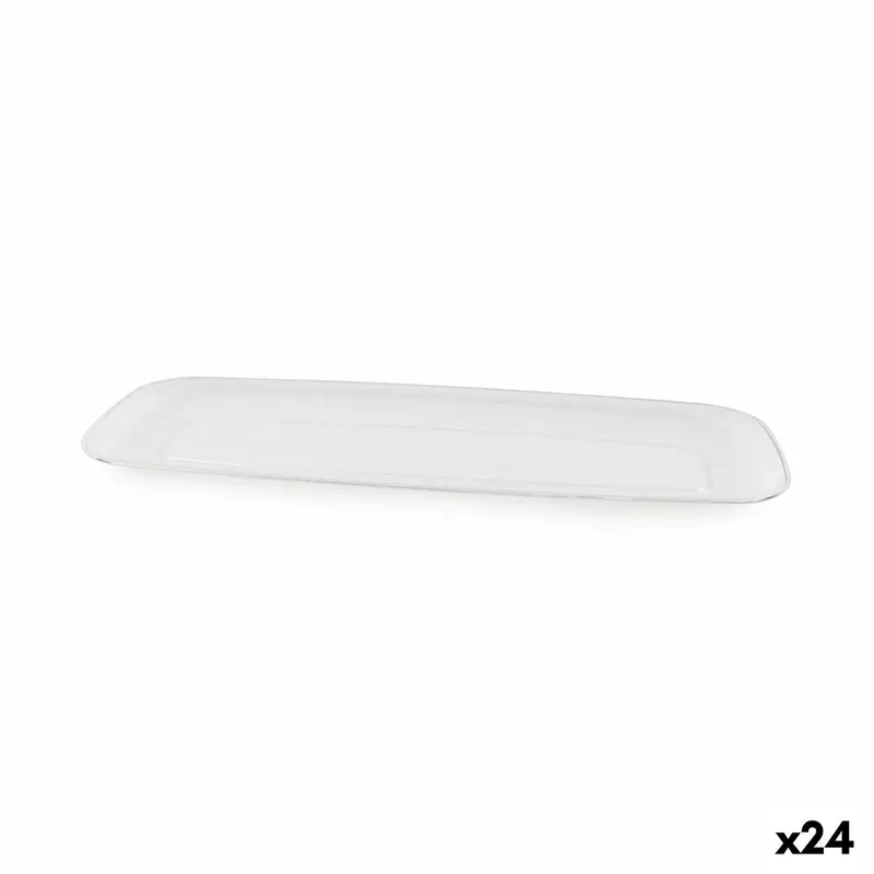 Algon Ergonomic Rectangular Tray – 44.5 × 16.6 × 2.4 Cm (24-Pack) 1