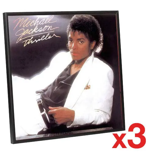 Aluminum 12-Inch Vinyl Record Display Frame Set (3-Pack) 1