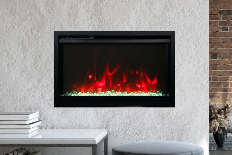 Amantii 26-Inch Extra-Slim Smart Built-In Electric Firebox Insert 1