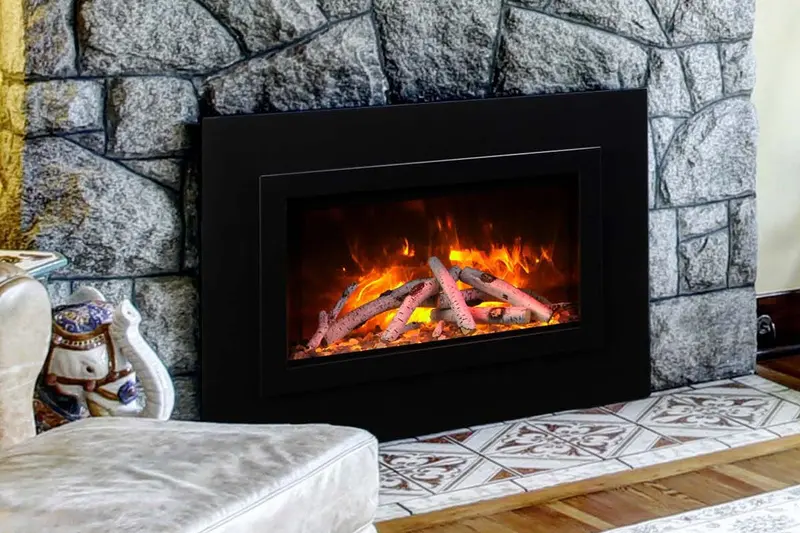Amantii 26-Inch Indoor/Outdoor Built-In Electric Firebox – Traditional Series 1