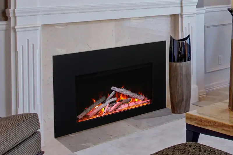 Amantii 30-Inch Indoor/Outdoor Built-In Electric Firebox – Traditional Series 1