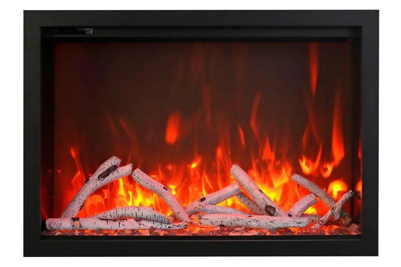 Amantii 38-Inch Indoor/Outdoor Built-In Electric Firebox – Traditional Series 1