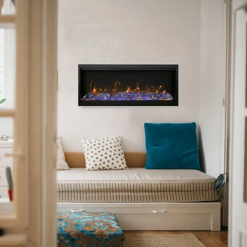 Amantii Sym-100-Xt Symmetry Xtra Tall 100-Inch Linear Built-In Electric Fireplace 1
