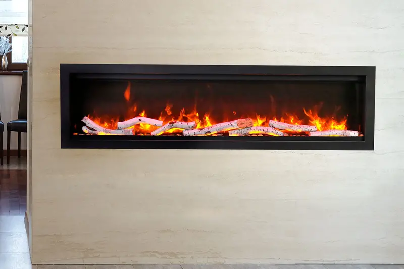 Amantii Symmetry Bespoke 60-Inch Linear Electric Fireplace – Indoor/Outdoor, Wall-Mount Or Recessed 1