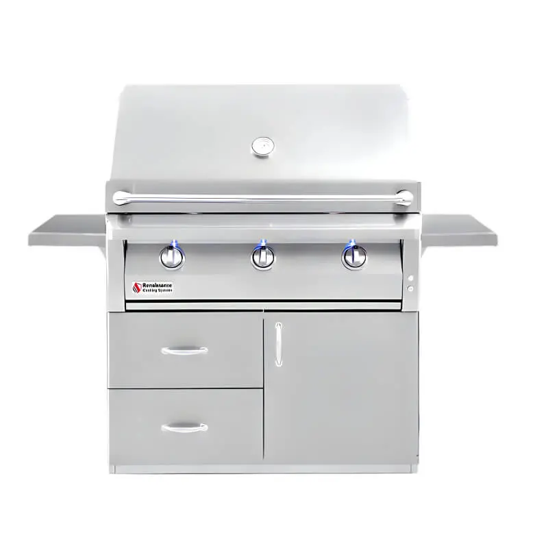 American Renaissance 42-Inch 3-Burner Freestanding Gas Grill 1