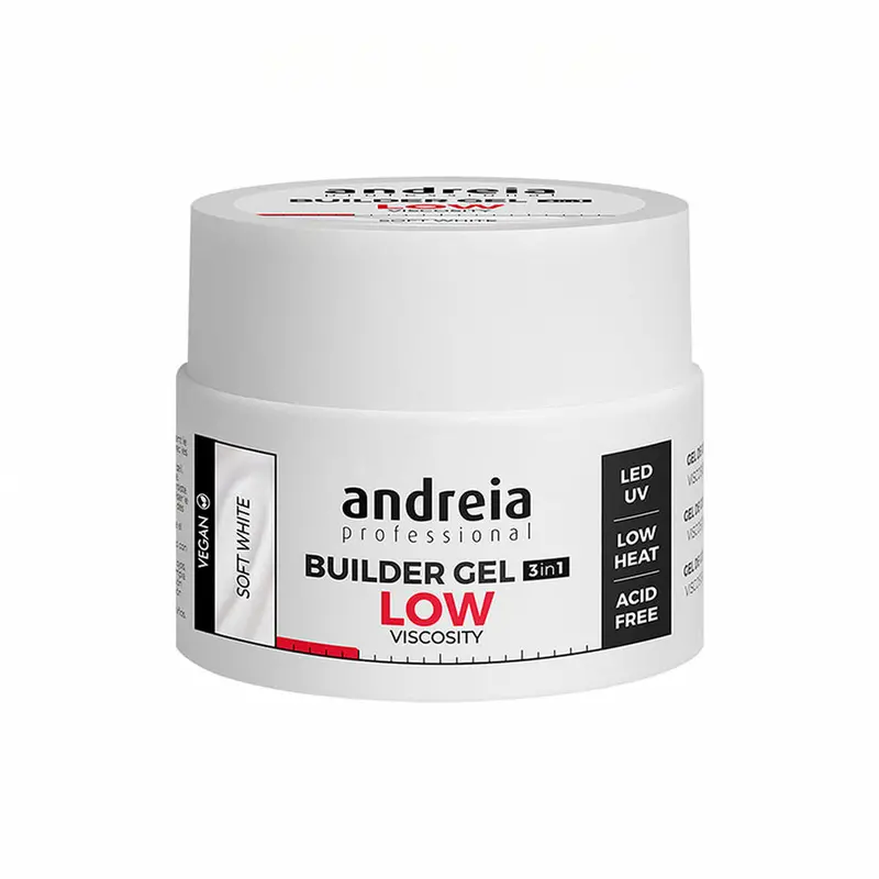 Andreia Builder Gel Polish – Low-Viscosity White Formula (44 G) 1