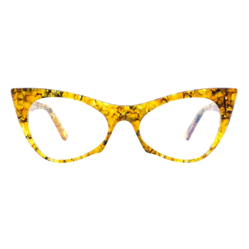 Andy Wolf 5028 Women'S Eyeglass Frame – Elegant Curved Design, 53Mm Size 1