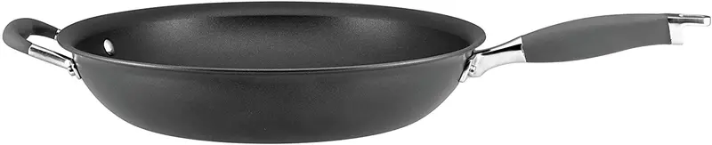 Anolon Advanced 14-Inch Hard-Anodized Nonstick Frying Pan – Gray Skillet With Helper Handle 1