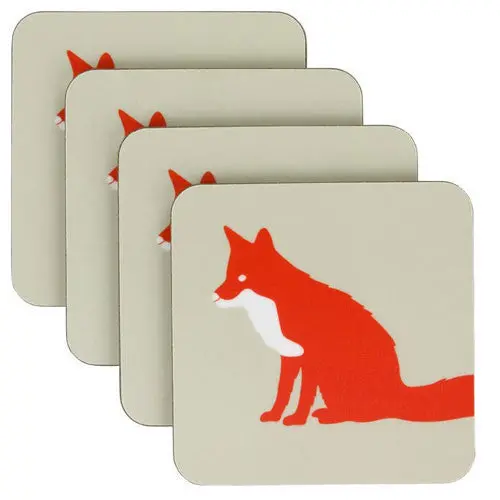 Anorak Fox-Themed Coaster Set (4 Pcs) 1