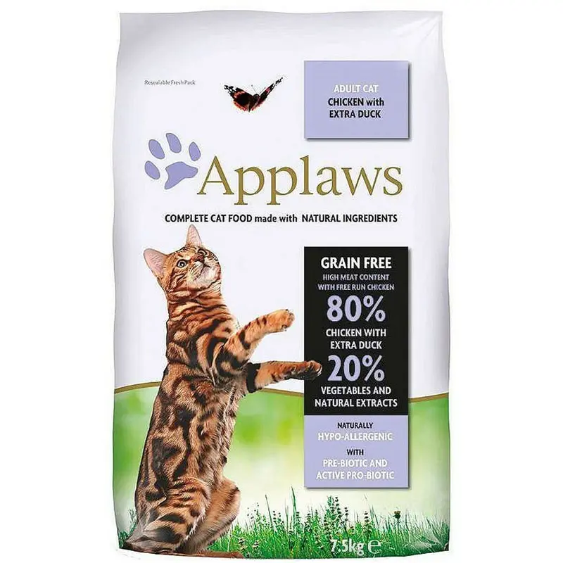 Applaws Dry Cat Food For Adult Cats – Chicken & Duck Recipe, 7.5 Kg Bag 1