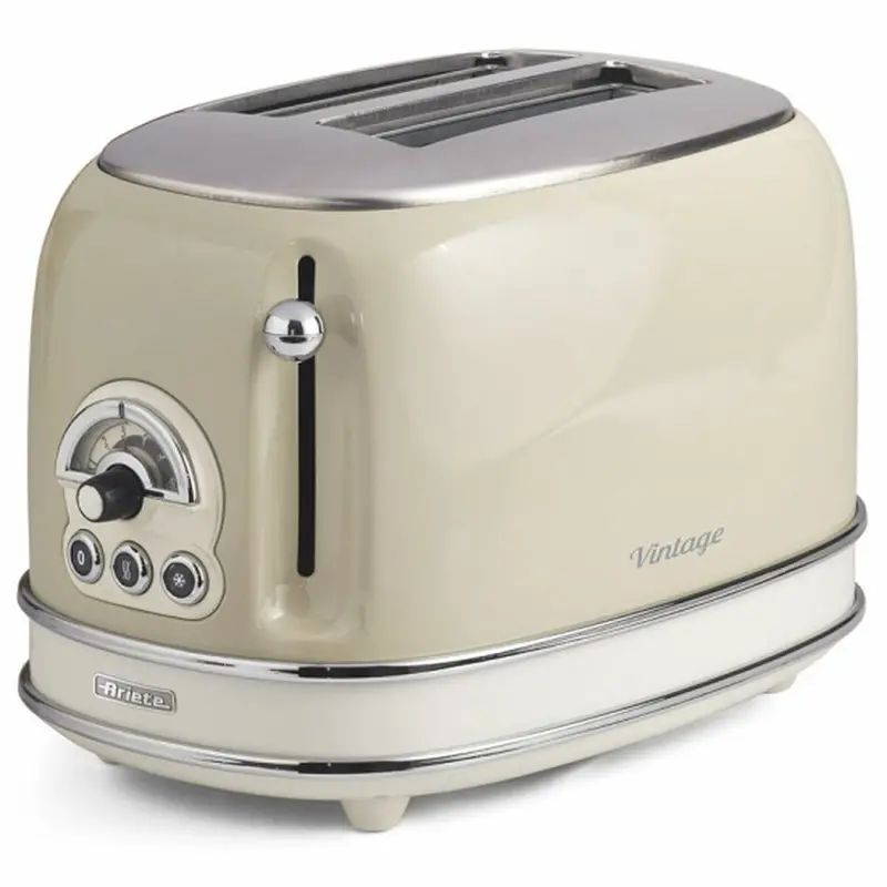 Ariete 0155Cr 2-Slice Toaster – 810W, Retro-Style Finish 1