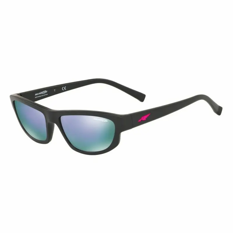 Arnette Unisex Aviator Sunglasses – An4260-01, 55 Mm Lens Size, Matte Black Frame 1