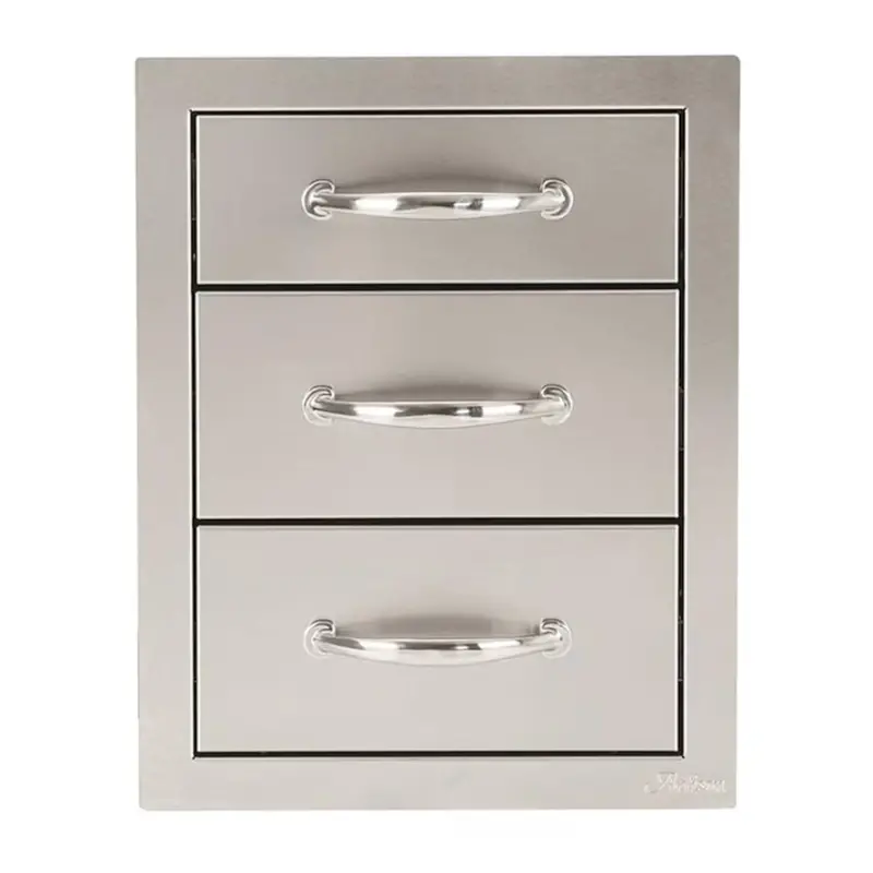 Artisan 17-Inch Soft-Close Triple-Access Outdoor Drawer 1