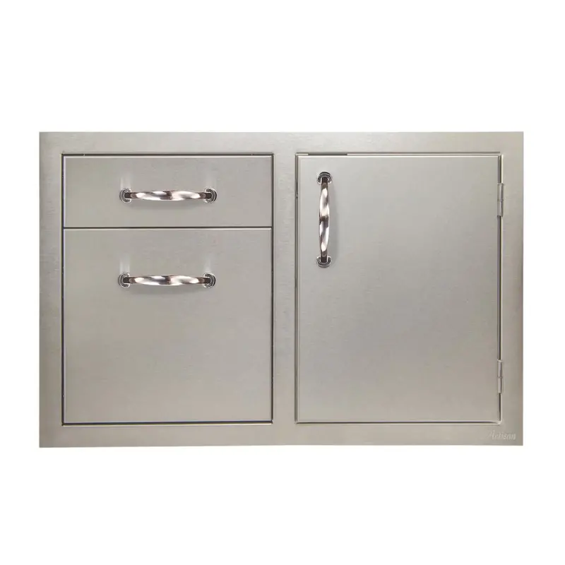Artisan 36-Inch Soft-Close Right-Hinged Cabinet Door With Dual Drawers 1