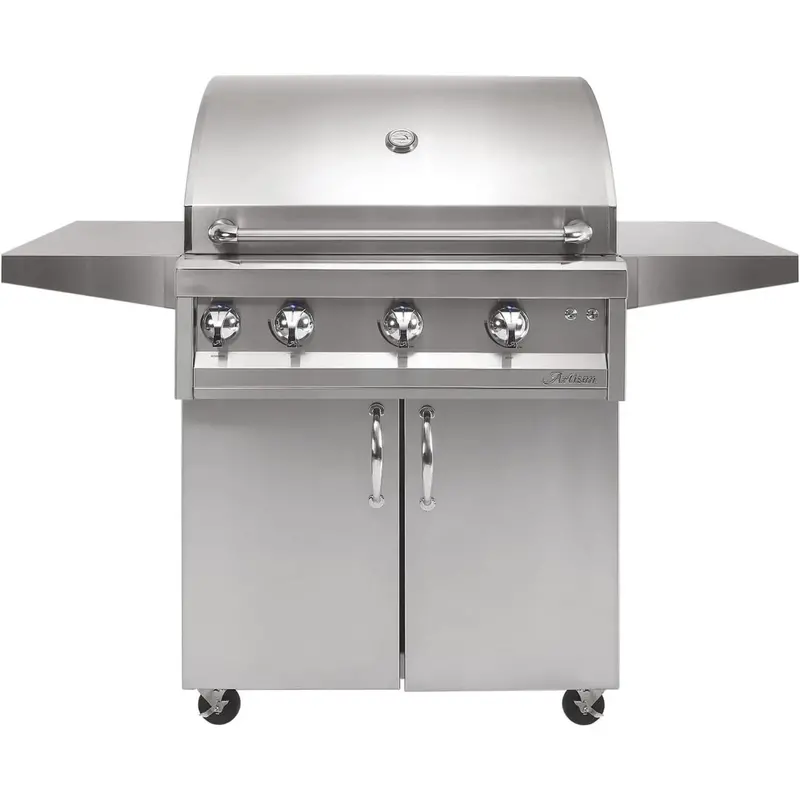 Artisan Professional 32-Inch Freestanding Gas Grill – 3-Burner With Rotisserie Function 1