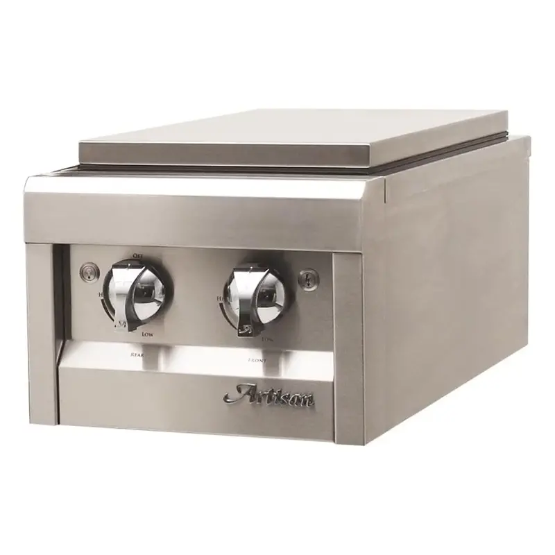 Artisan Professional Dual Side Burner For Built-In Outdoor Cooking Stations 1