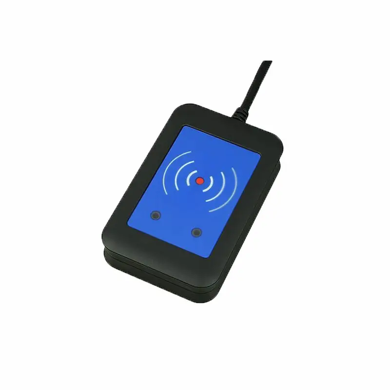 Axis 01400-001 Programmable Card Reader – Editable Surface, Sleek Black Design 1