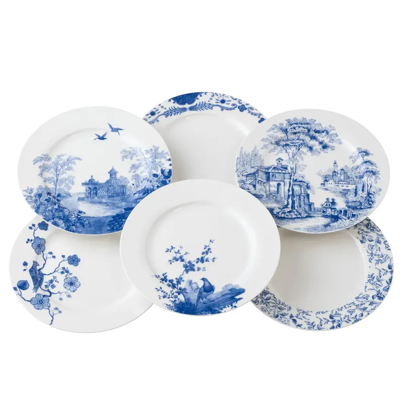 Aynsley Archive Blue Teacup And Saucer Set (6-Piece) 1