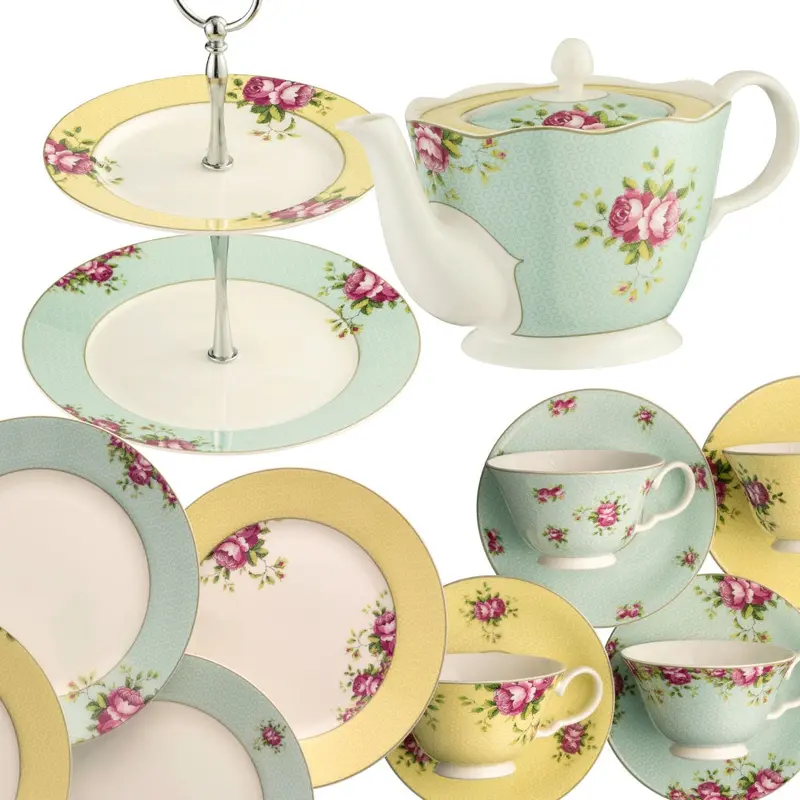 Aynsley Archive Rose Afternoon Tea Set – Version 2 1