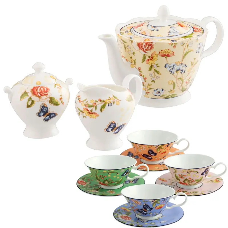 Aynsley Cottage Garden Traditional Afternoon Teaset 1
