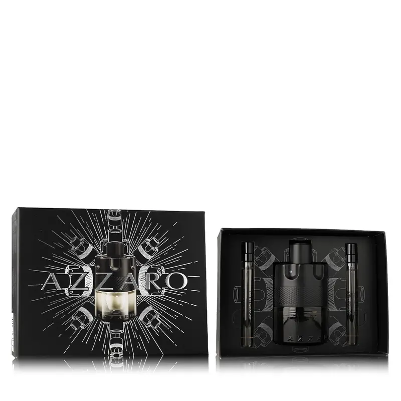 Azzaro The Most Wanted Intense Edt Set – Men’S 3-Piece Perfume Collection 1