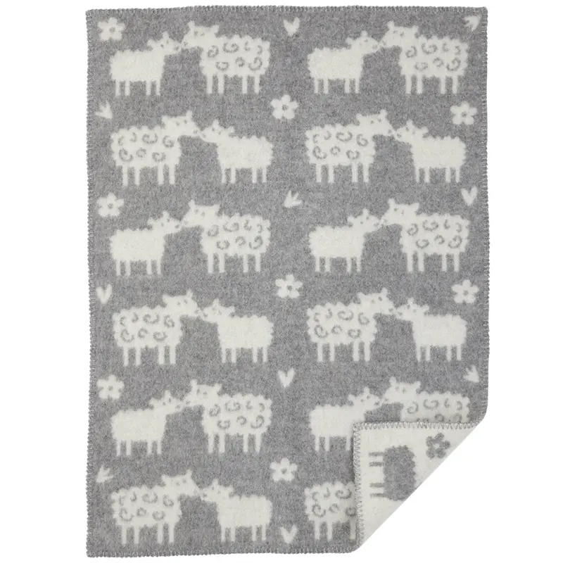 Bää Baby Wool Blanket In Charcoal Grey 1