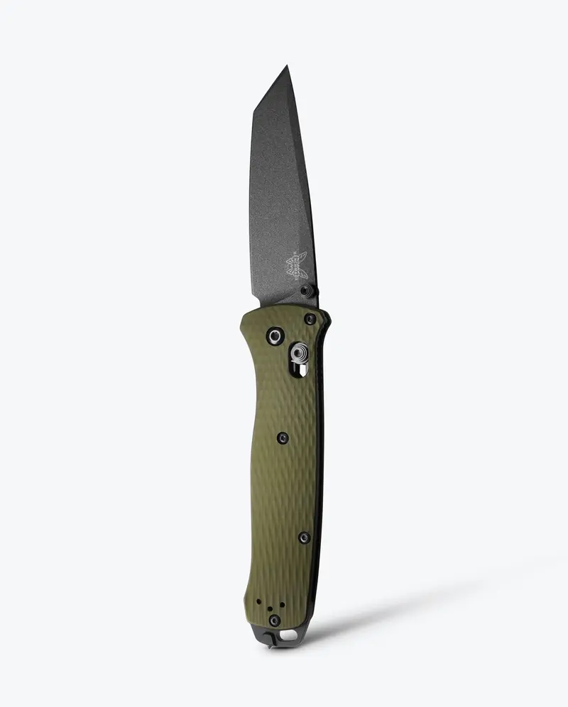 Bailout Camo-Themed Folding Knife In Woodland Green Aluminum 1