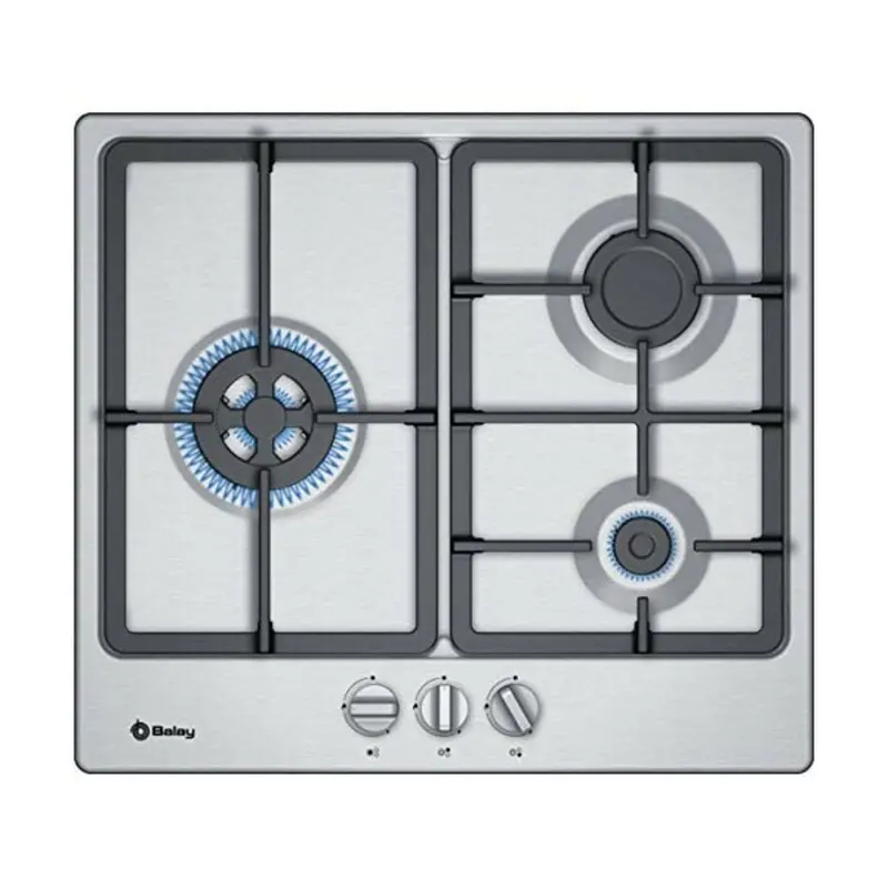 Balay Gas Cooktop – 60 Cm, 5 Burners, Stainless Steel Finish 1